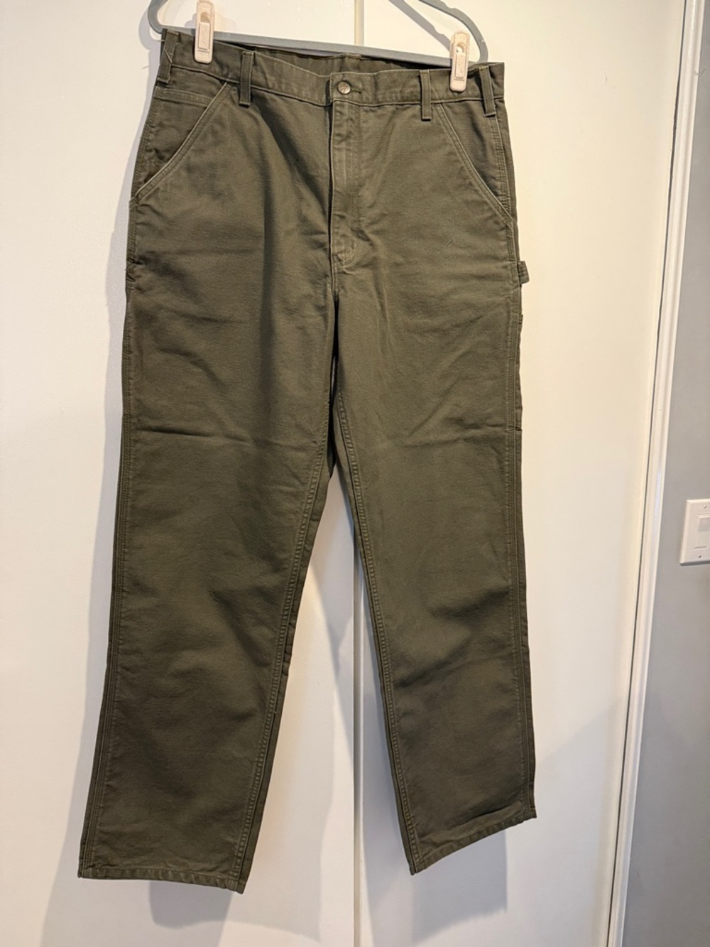 Carhartt Olive Green Cargo Pants - Utility Workwear